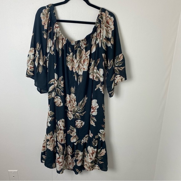 Moa Moa Floral Ruffle Hem Dress - Picture 6 of 10